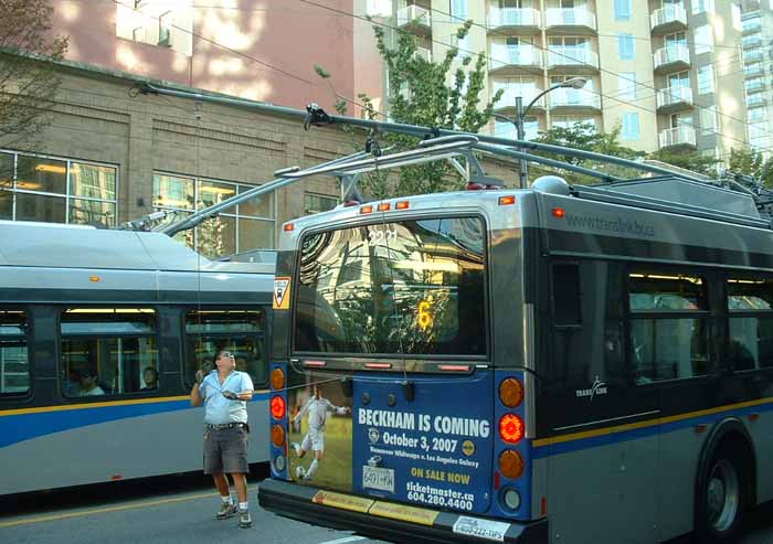 Coast Mountain Bus New Flyer E40LFR trolley 2221